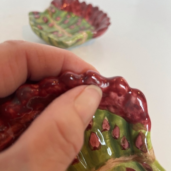 Fresco Mercado Asparagus Shaped Olive Oil Cruet with 4 Dip Saucers - Picture 11 of 14